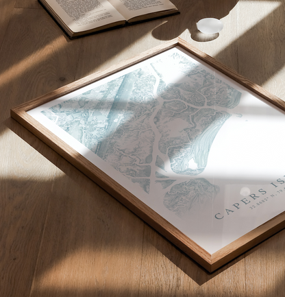 Capers Island Map Print