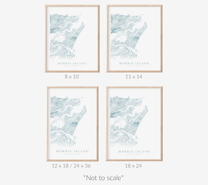 Morris Island SC Map Print