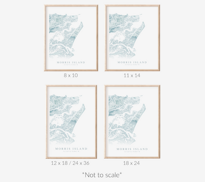 Morris Island SC Map Print