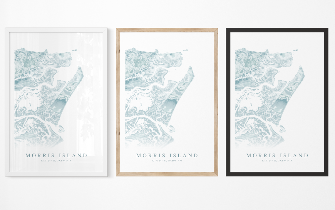 Morris Island SC Map Print
