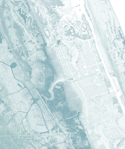 Palm Coast Map Print