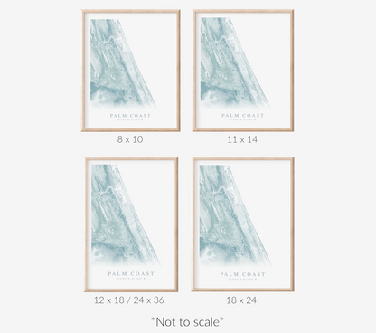 Palm Coast Map Print