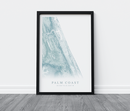 Palm Coast Map Print
