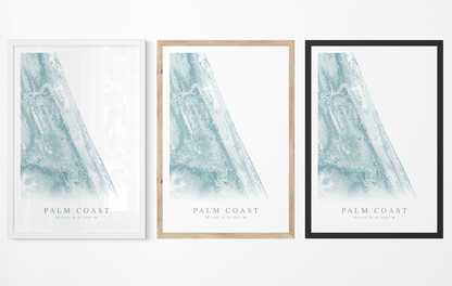 Palm Coast Map Print