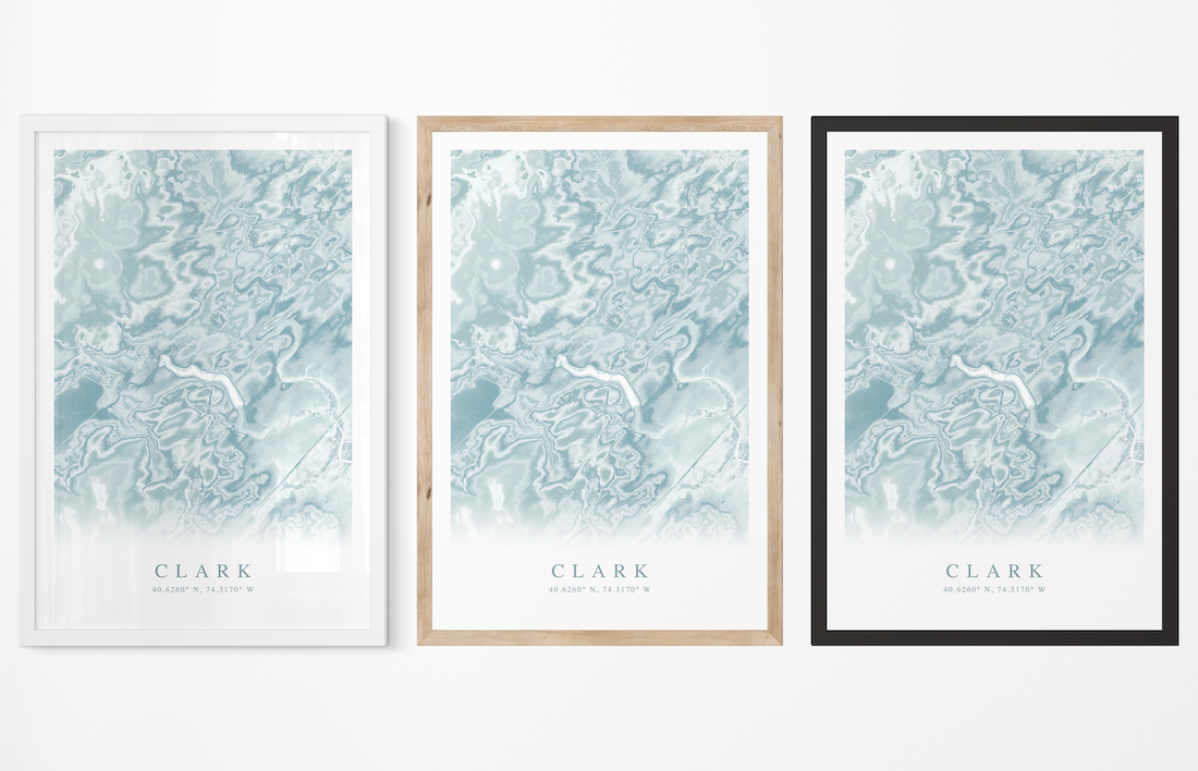 Clark NJ Map Print