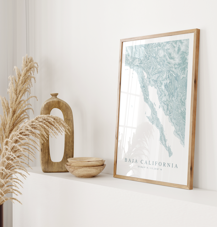 Baja California Map Print