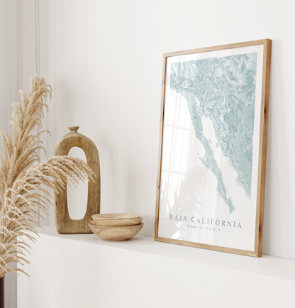 Baja California Map Print