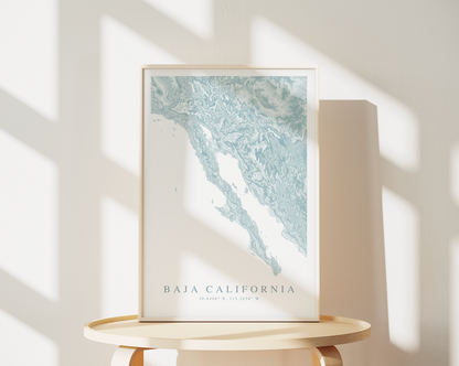 Baja California Map Print