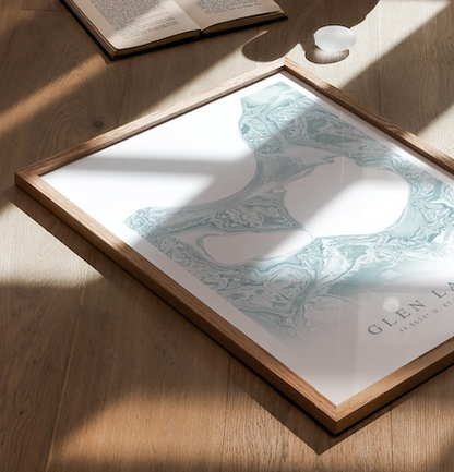Glen Lake Map Print