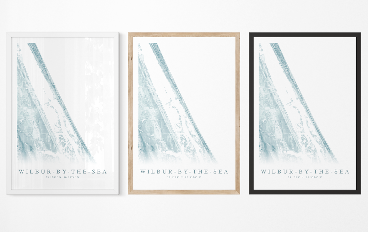 Wilbur-by-the-Sea Map Print