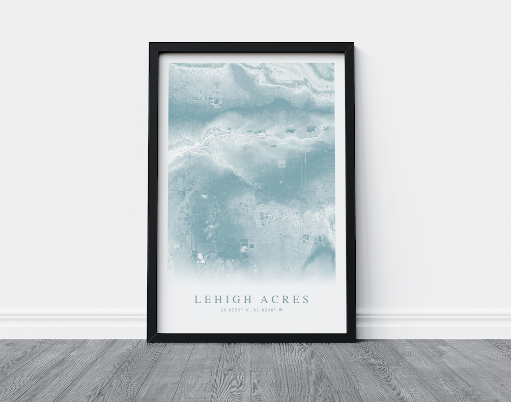 Lehigh Acres Map Print