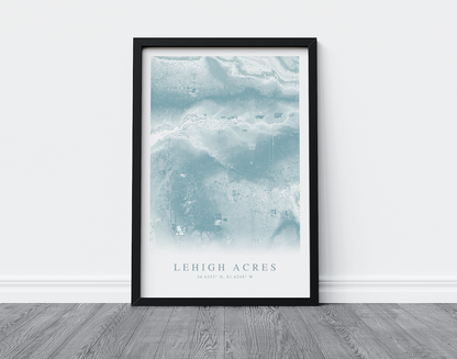 Lehigh Acres Map Print