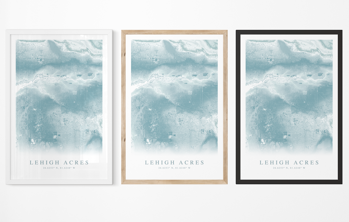 Lehigh Acres Map Print