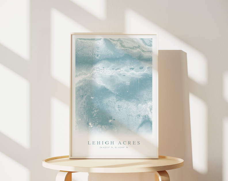 Lehigh Acres Map Print