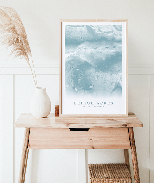 Lehigh Acres Map Print