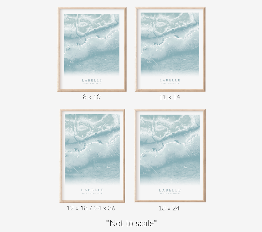 LaBelle Map Print