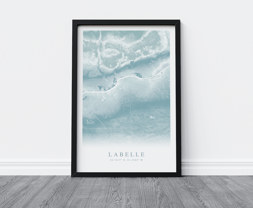 LaBelle Map Print