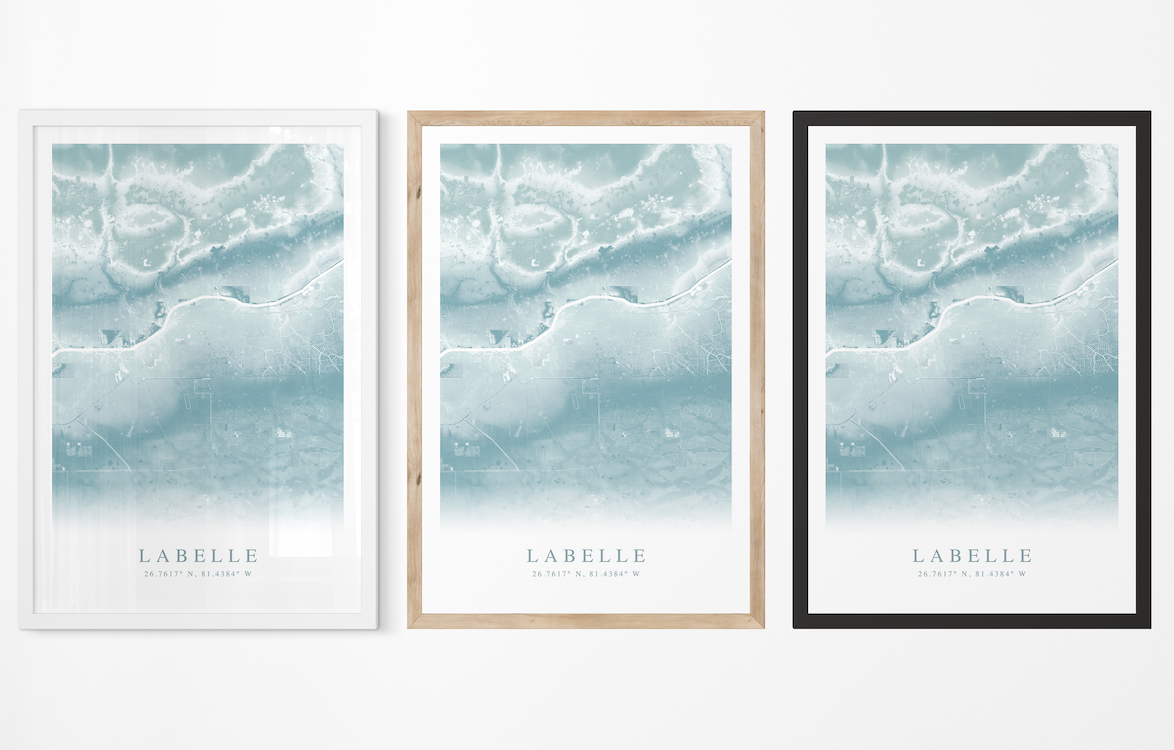 LaBelle Map Print