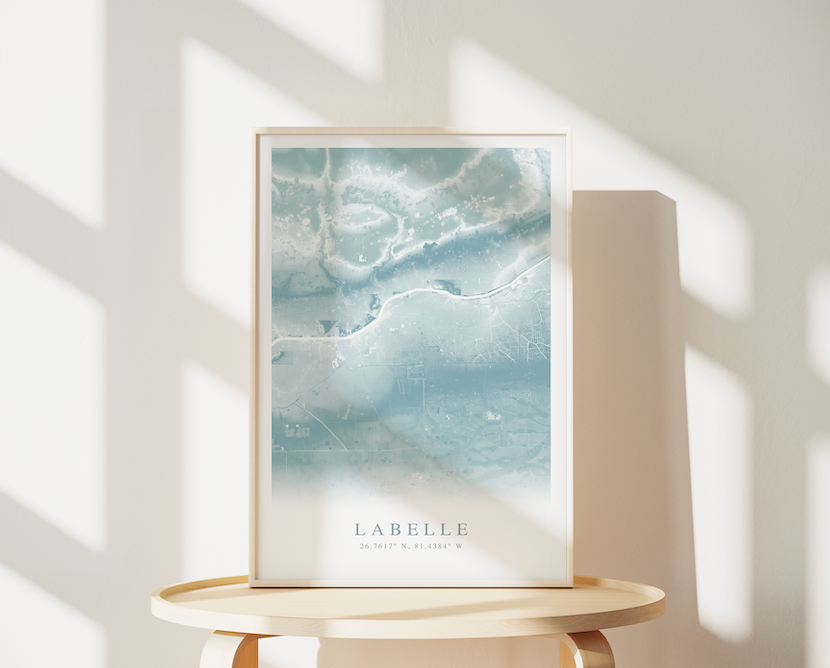 LaBelle Map Print