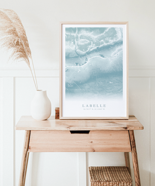 LaBelle Map Print