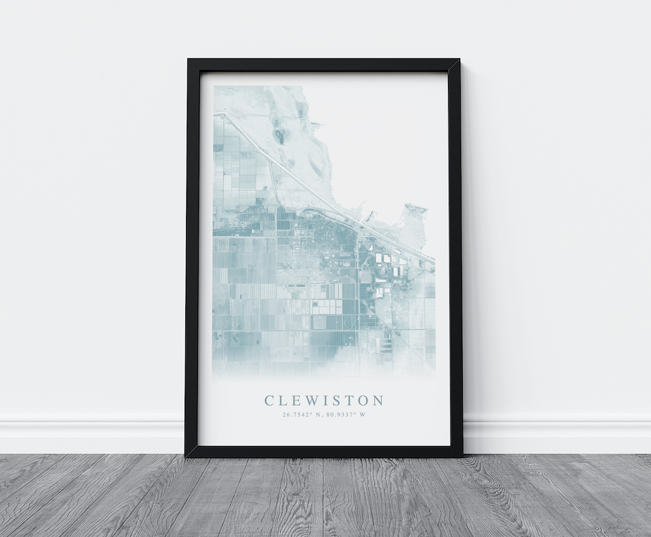 Clewiston Map Print