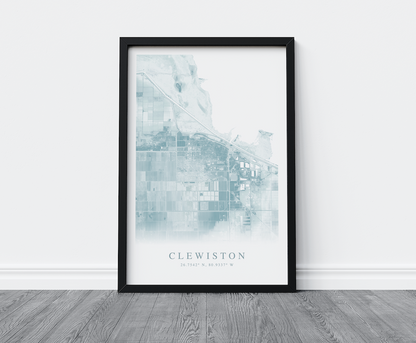 Clewiston Map Print