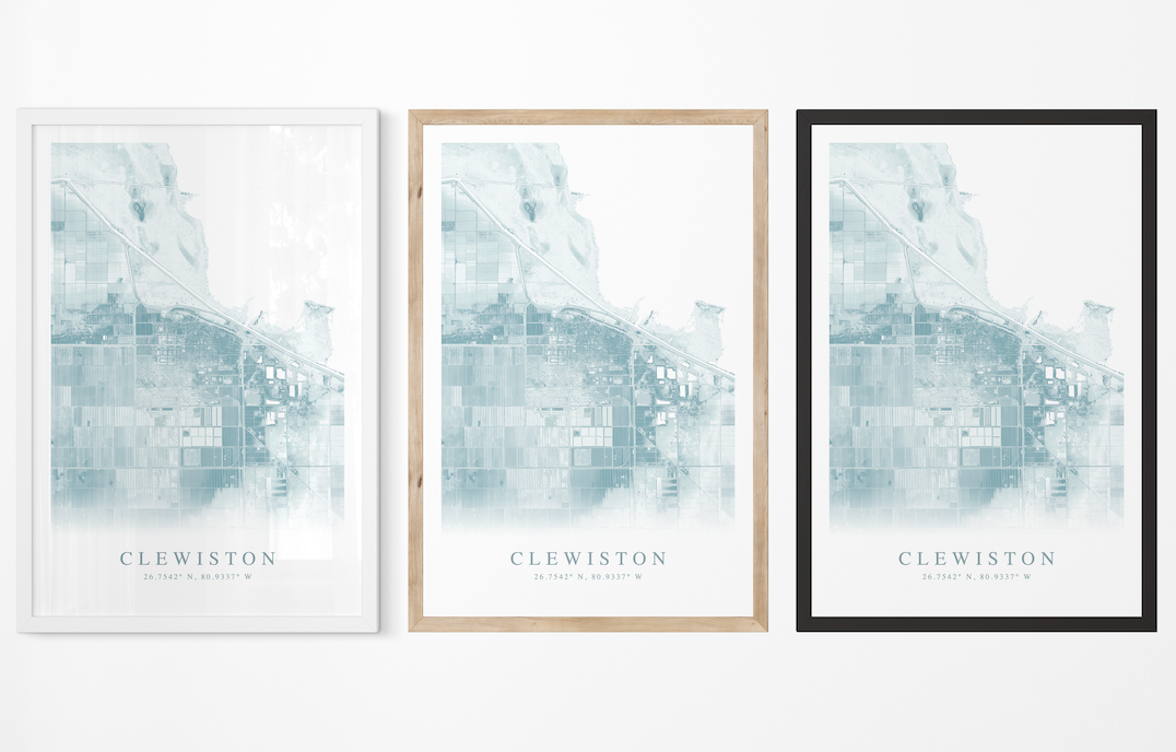 Clewiston Map Print