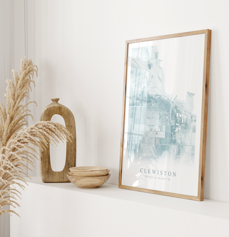 Clewiston Map Print