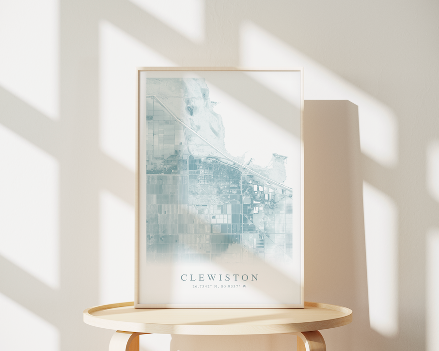 Clewiston Map Print