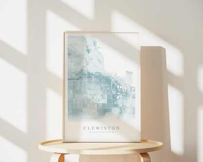 Clewiston Map Print
