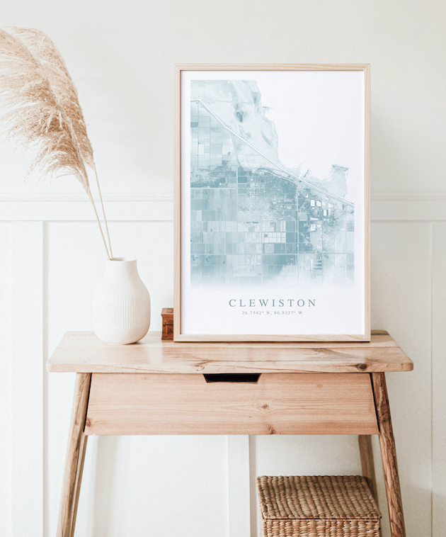 Clewiston Map Print
