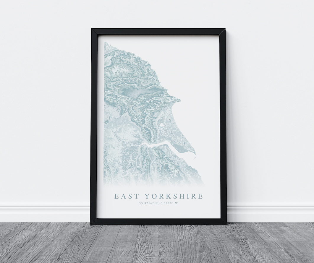 East Yorkshire Map Print