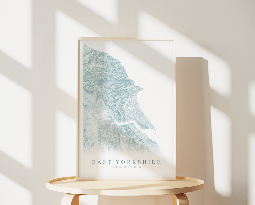 East Yorkshire Map Print