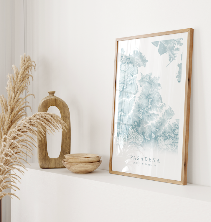Pasadena MD Map Print