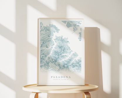 Pasadena MD Map Print