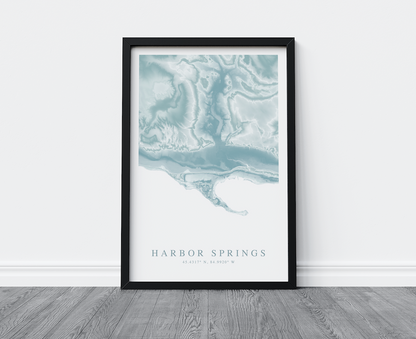 Harbor Springs MI Map Print