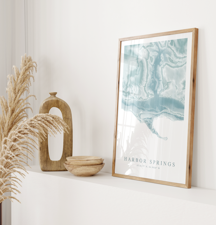 Harbor Springs MI Map Print