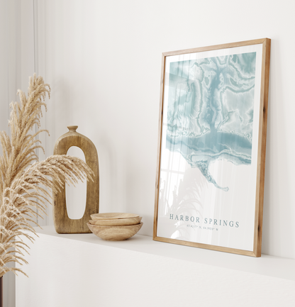 Harbor Springs MI Map Print