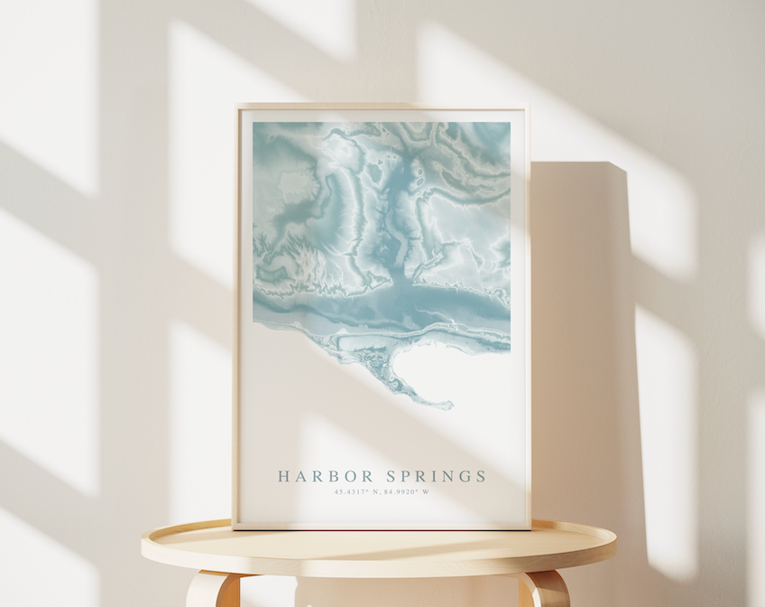 Harbor Springs MI Map Print