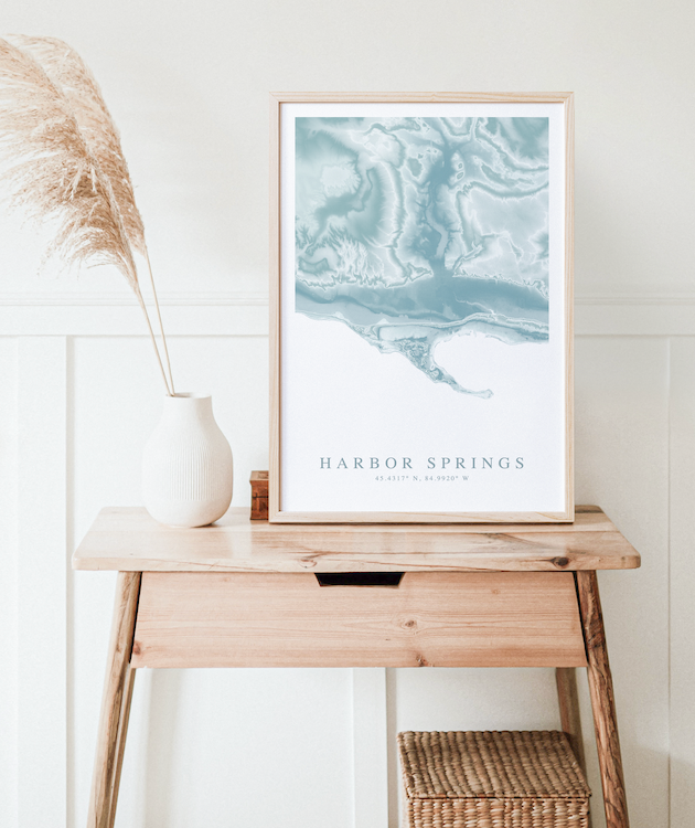 Harbor Springs MI Map Print
