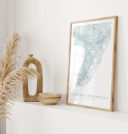 Cape May Peninsula Map Print