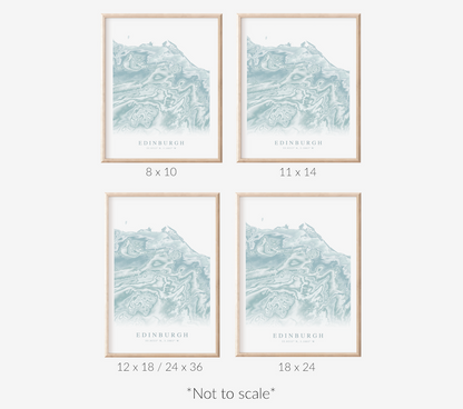 Edinburgh Map Print