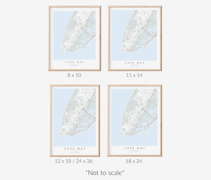 Cape May Map Print