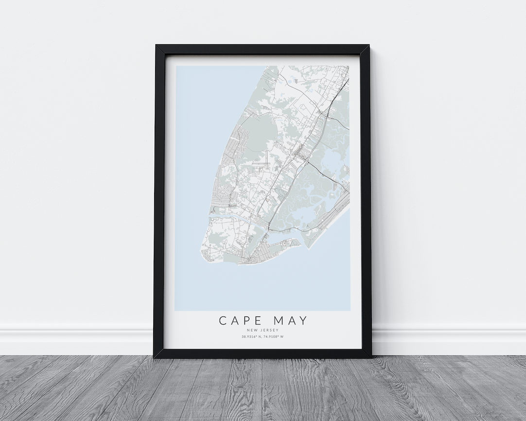 Cape May Map Print