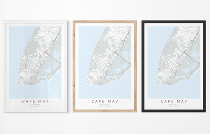 Cape May Map Print