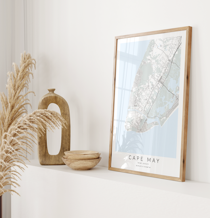 Cape May Map Print