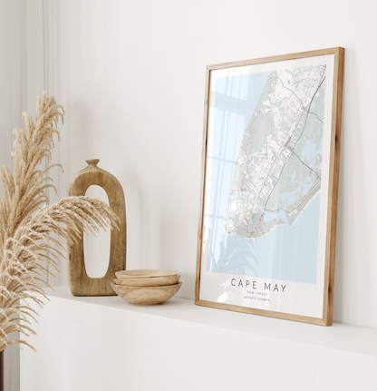 Cape May Map Print