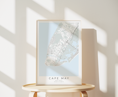 Cape May Map Print