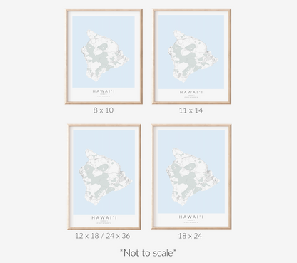 Hawaii (Big Island) Map Print