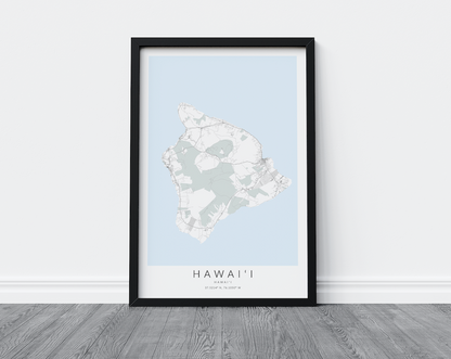 Hawaii (Big Island) Map Print